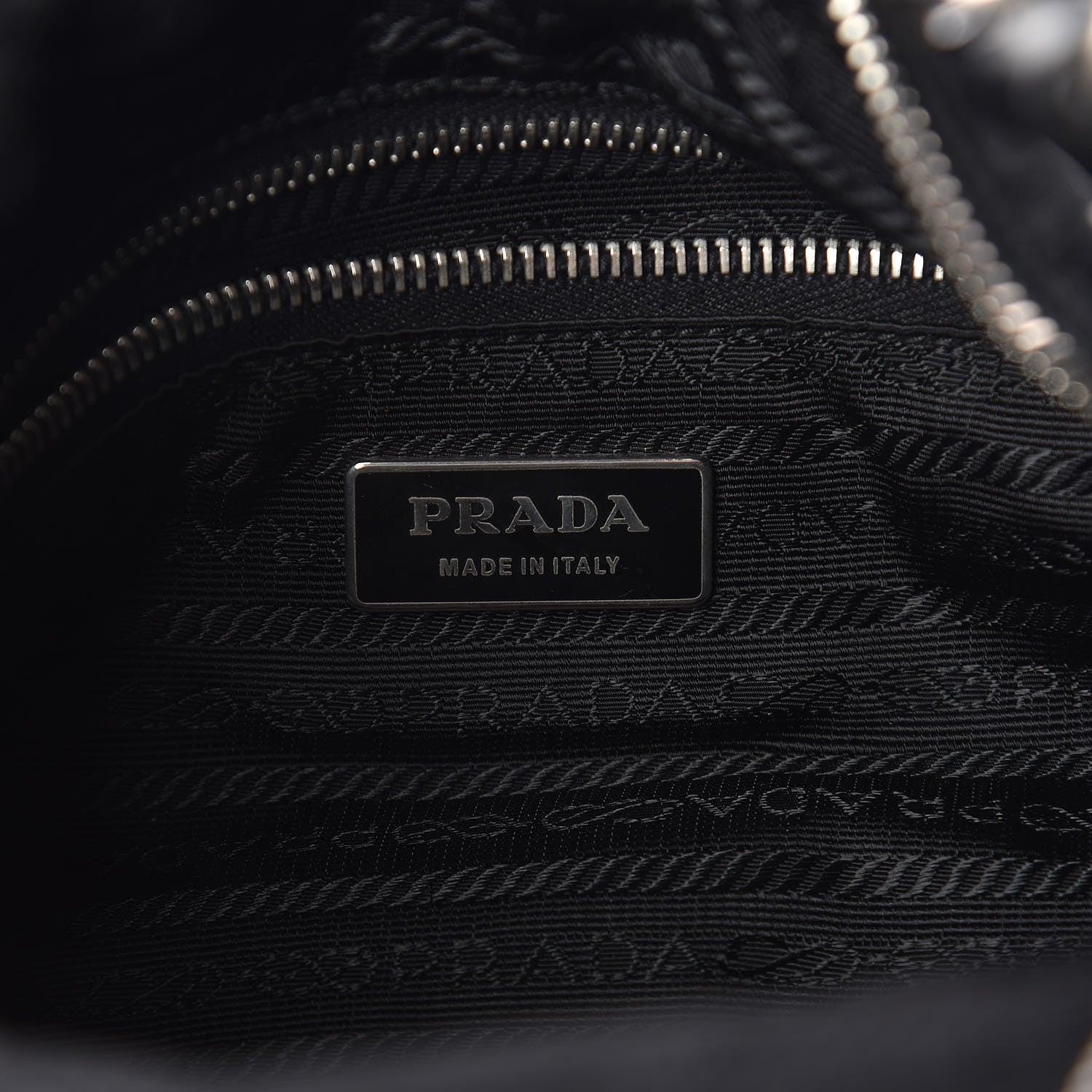 Prada Nylon Tessuto Impuntu Quilted Shoulder Bag Black 6 of 11