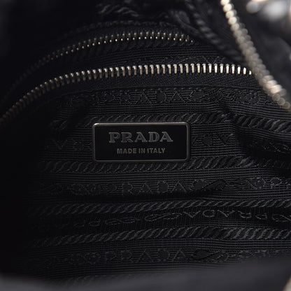 Prada Nylon Tessuto Impuntu Quilted Shoulder Bag Black 6 of 11