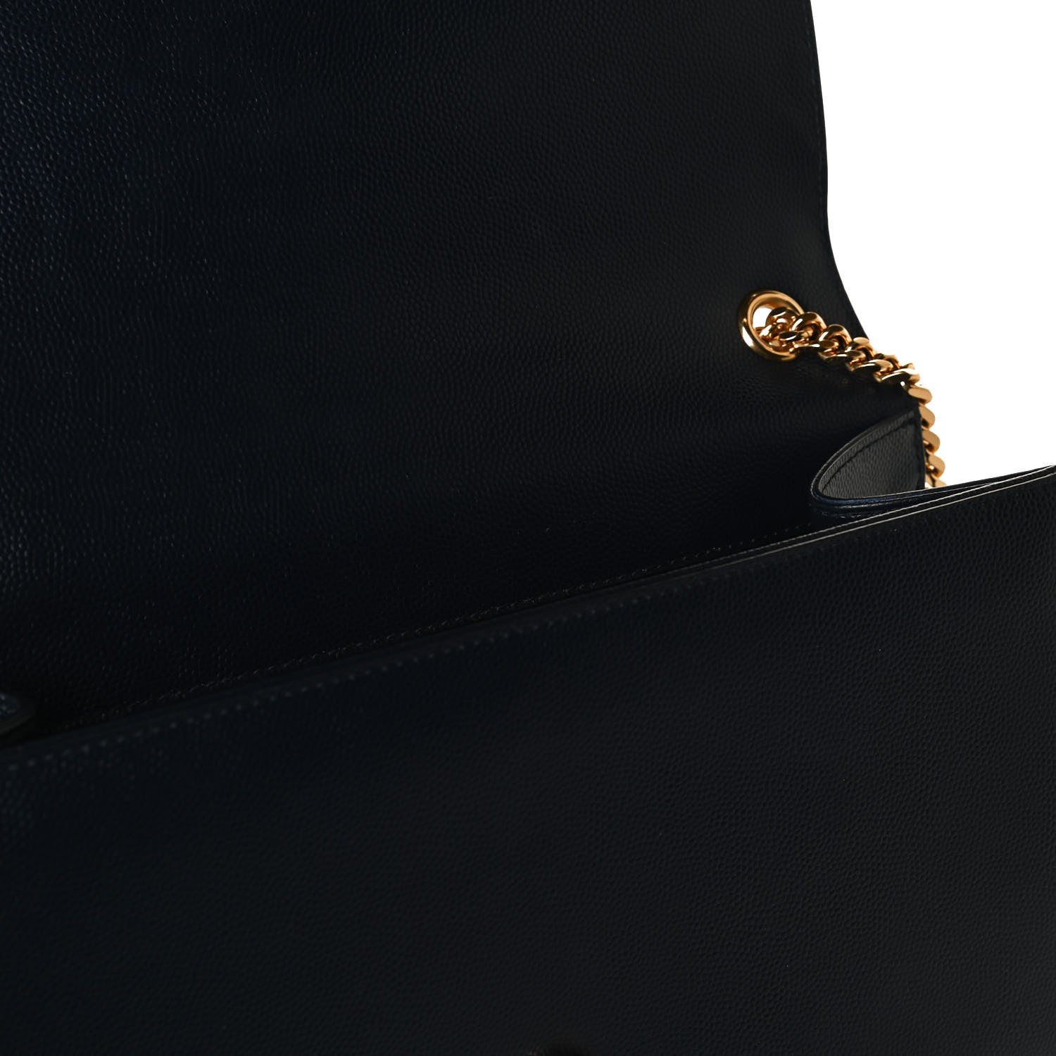 Saint Laurent Grain De Poudre Medium Classic Monogram Kate Satchel Deep Marine 5 of 11