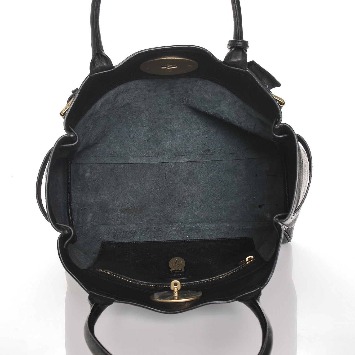 Mulberry Natural Leather Bayswater Tote Black 5 of 7