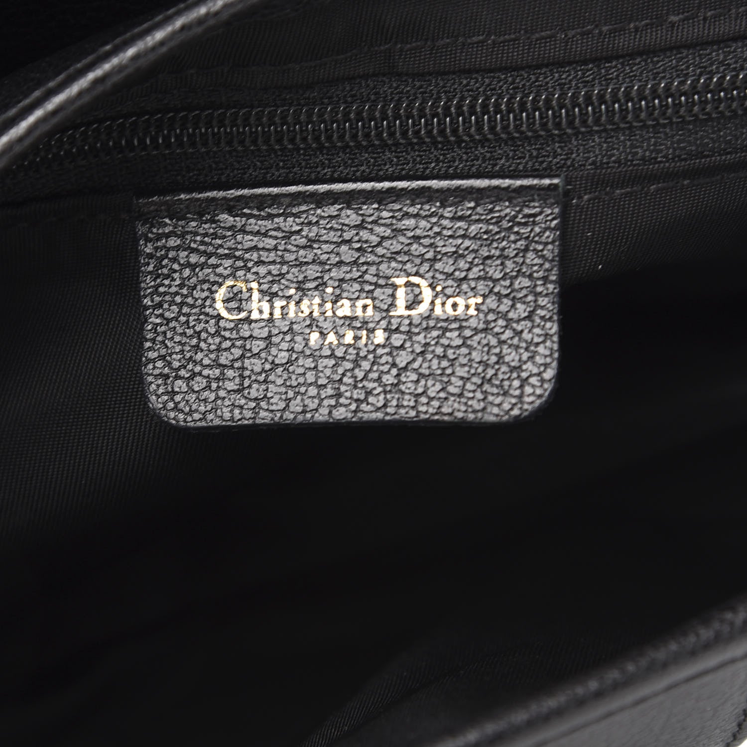 Christian Dior Calfskin Saddle Bag Black 6 of 10