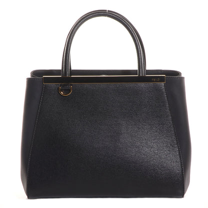 Fendi Vitello Elite Petite 2Jours Tote Black 1 of 9