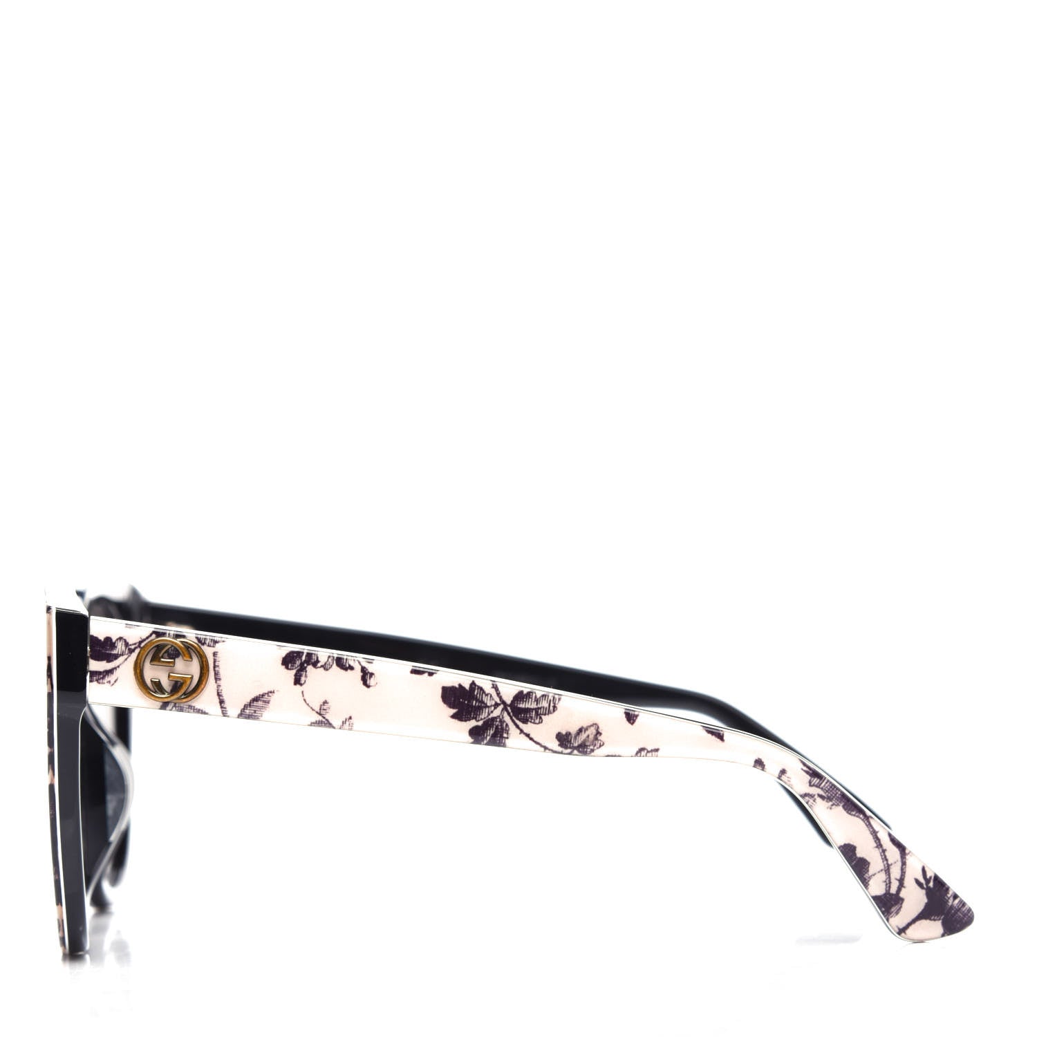 Gucci Acetate Floral Round GG Sunglasses GG0028SA White 3 of 8