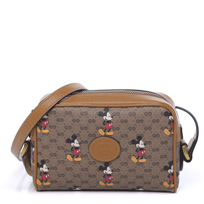 Gucci X DISNEY Mini Vintage GG Supreme Monogram Mickey Mouse Shoulder Bag Beige Vintage Sun Oil 1 of 10