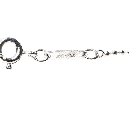 Tiffany Sterling Silver Diamond Large Daisy Key Pendant Necklace 4 of 5