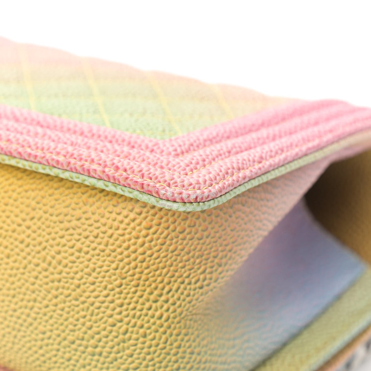 Caviar Quilted Medium Cuba Rainbow Boy Flap Multicolor