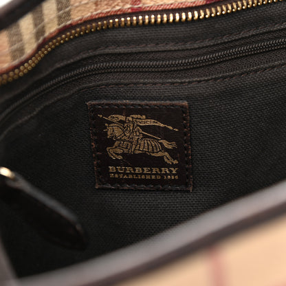 Burberry Haymarket Check Medium Regent Tote Chocolate 6 of 19
