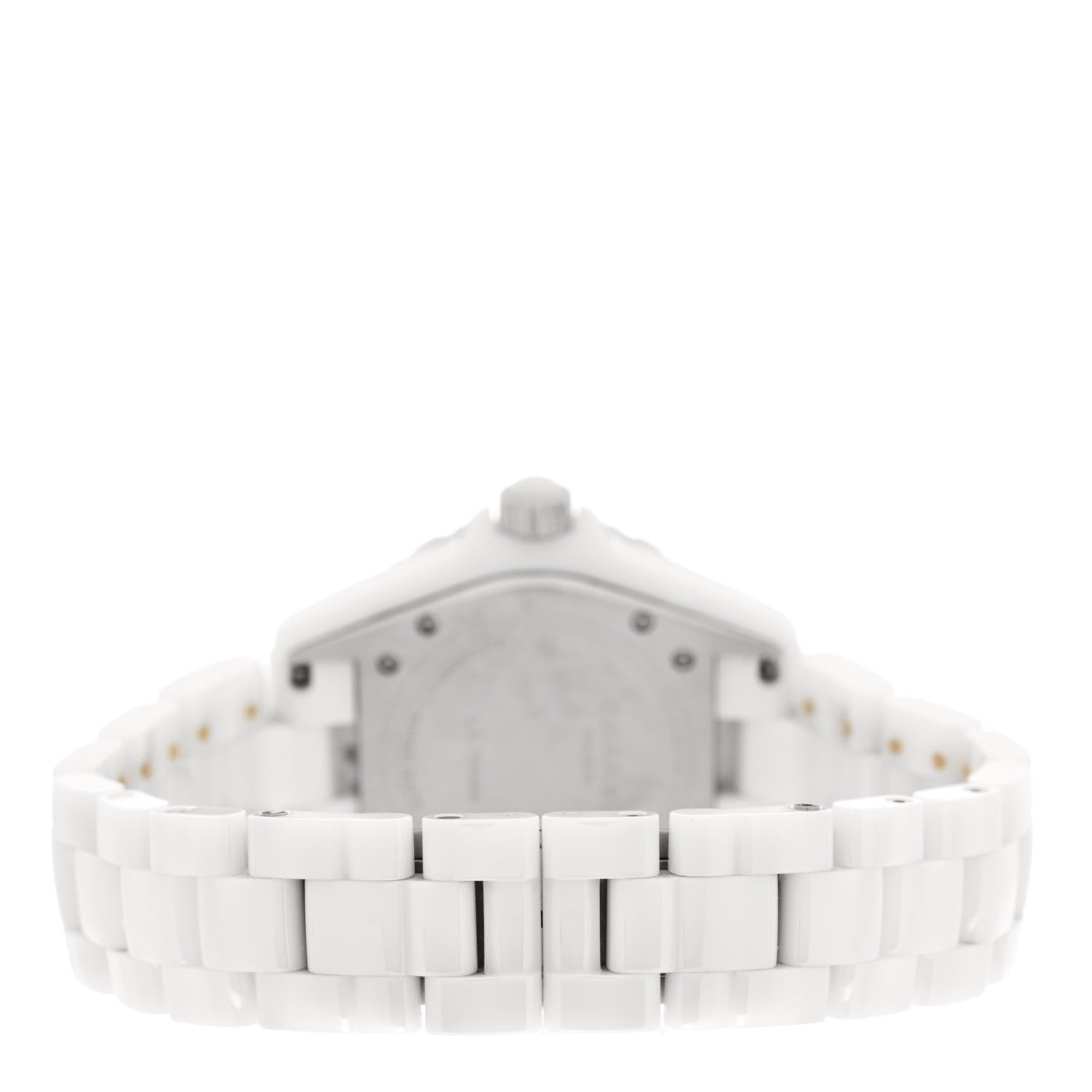 Chanel Stainless Steel Ceramic Diamond Pave Bezel 38mm J12 Automatic Watch White 3 of 5