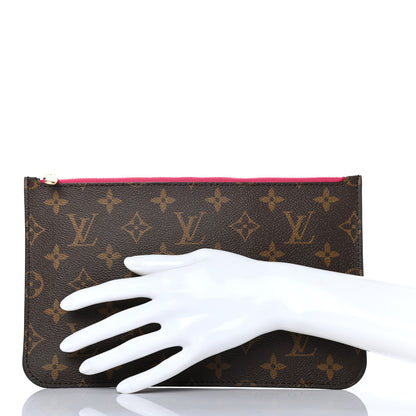 Louis Vuitton Monogram Neverfull MM GM Pochette Pivoine 2 of 7