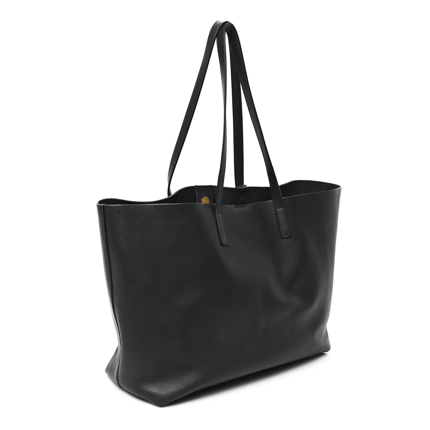 Calfskin Large Shopping Tote Coal