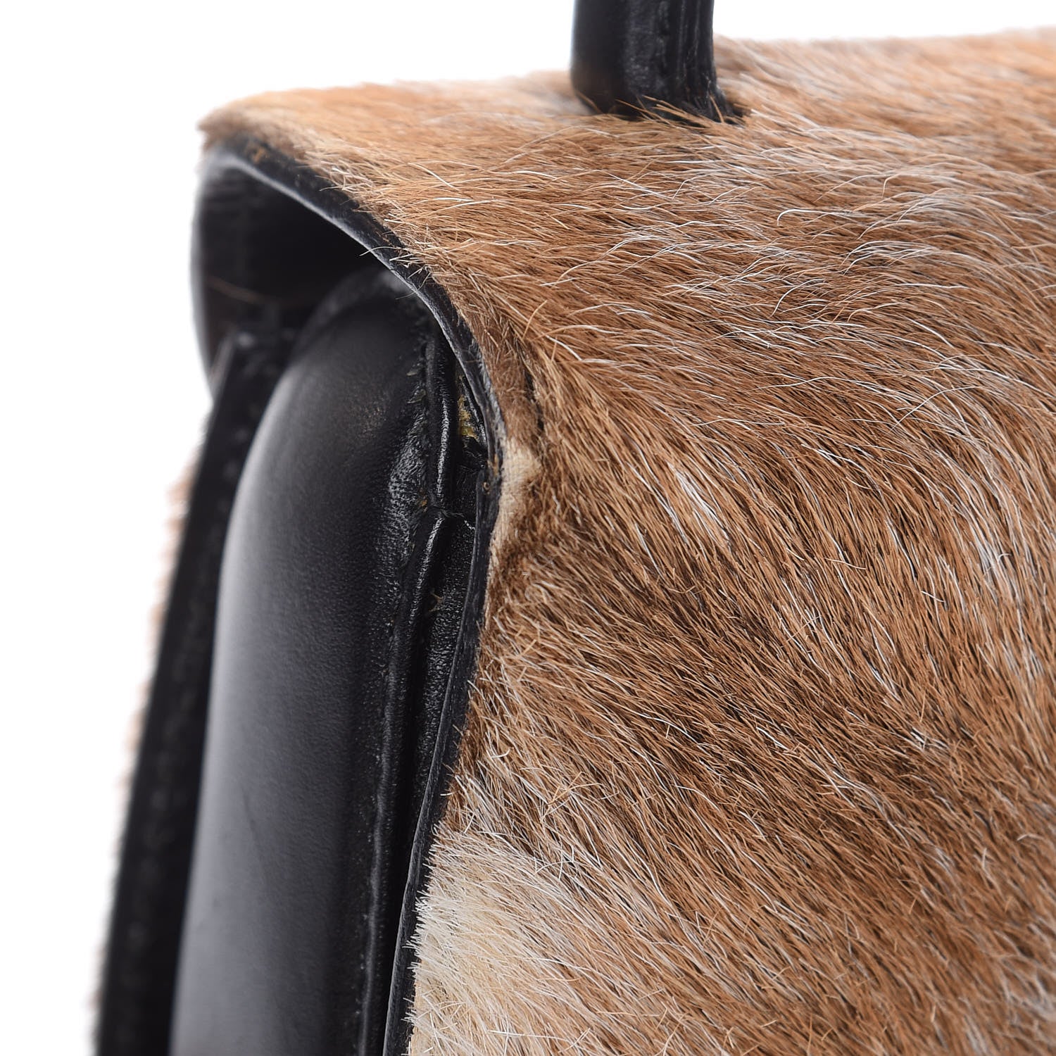 Gucci Calf Hair Calfskin Top Handle Bag Natural Black 16 of 16