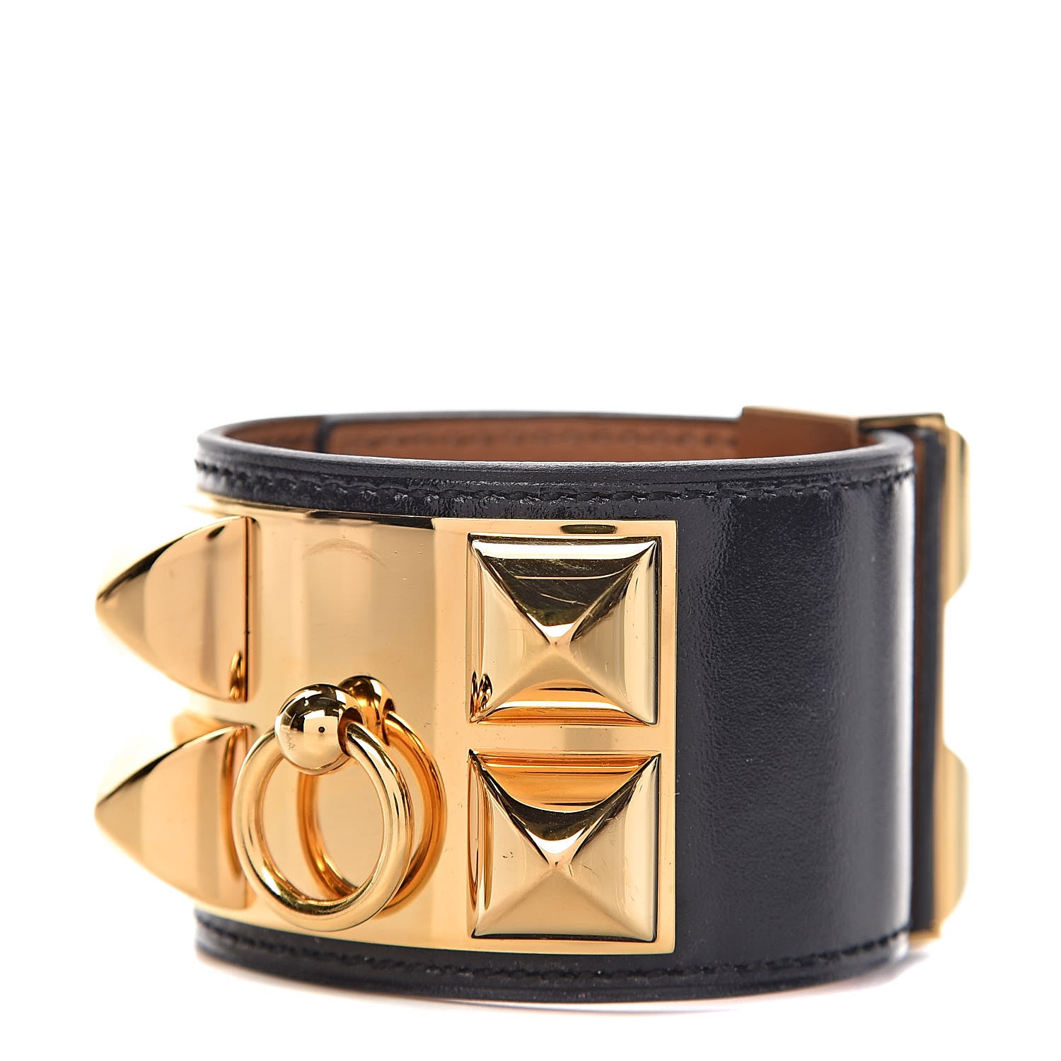 Hermes Box Collier De Chien CDC Bracelet S Black 1 of 5
