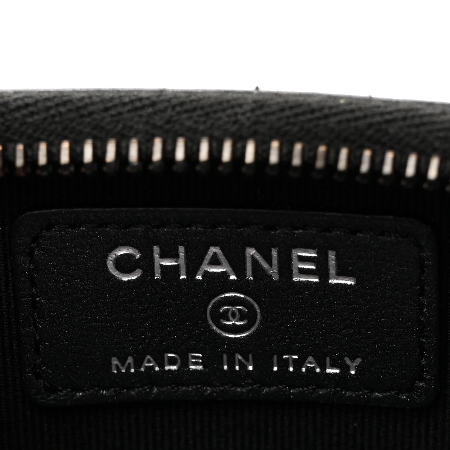 Chanel Lambskin Quilted Zip Coin Purse So Black 6 of 8