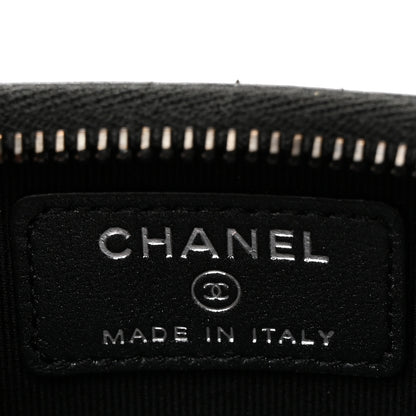 Chanel Lambskin Quilted Zip Coin Purse So Black 6 of 8