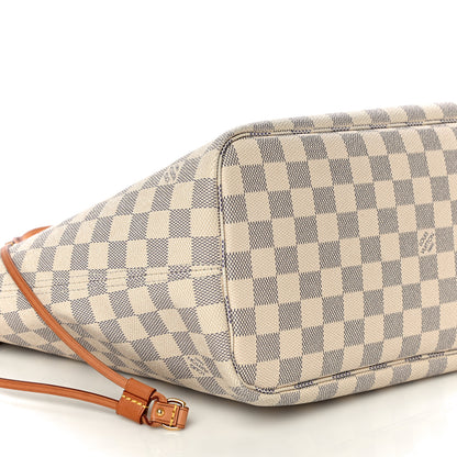 Louis Vuitton Damier Azur Neo Neverfull MM Rose Ballerine 8 of 16