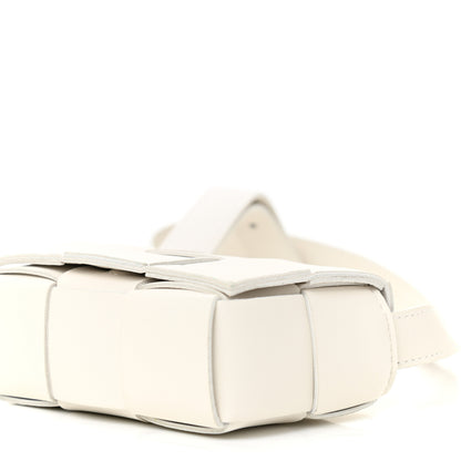 Bottega Veneta Lambskin Maxi Intrecciato Extra Mini Cassette Crossbody Bag White 9 of 9