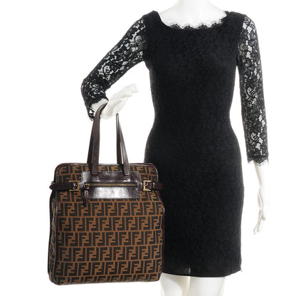Fendi Zucca Shopper Tote Tobacco 2 of 10