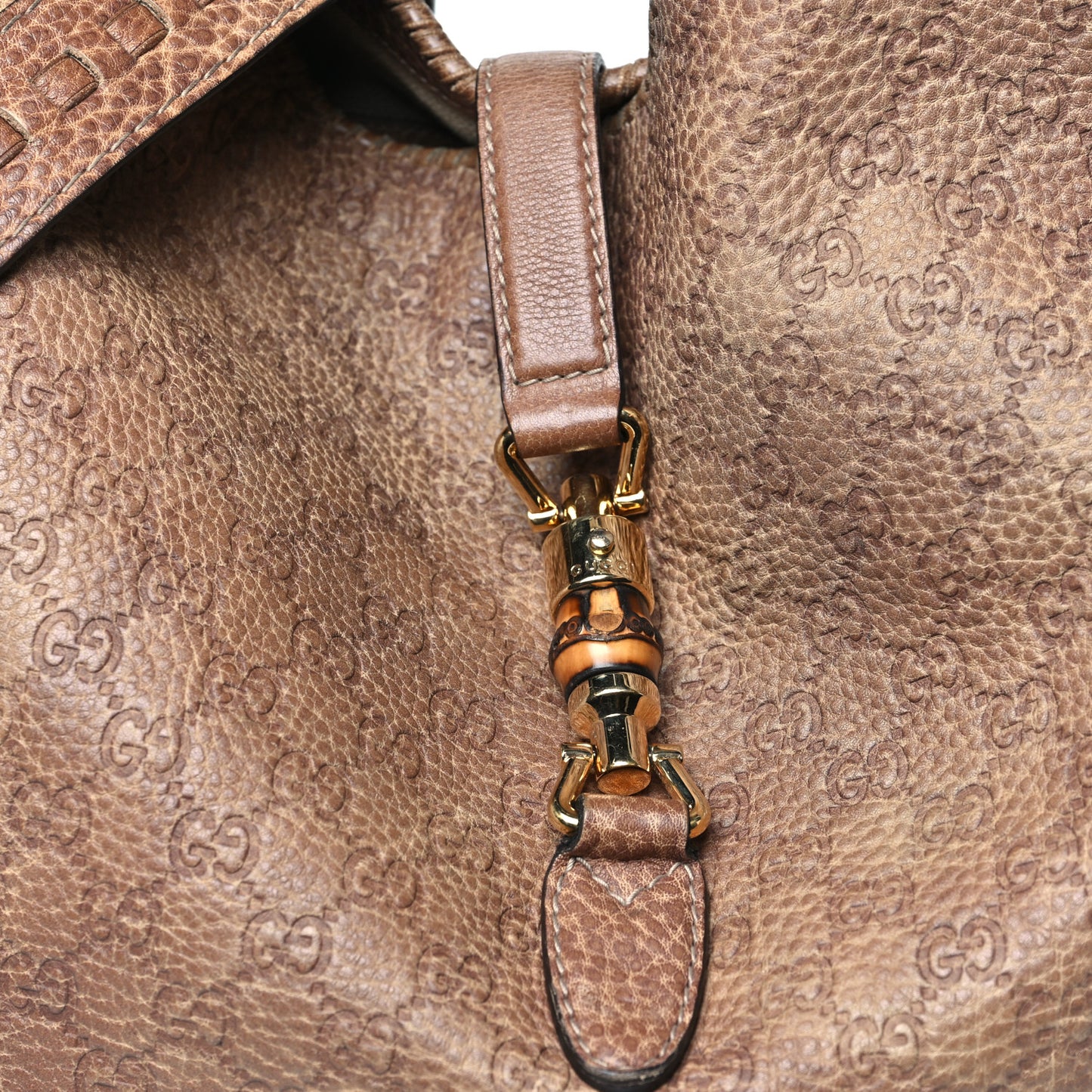 Guccissima Old Libeccio Large New Jackie Hobo Old Naturale