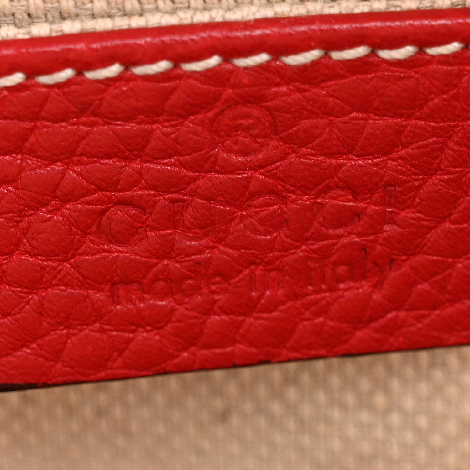 Gucci Pebbled Calfskin Small Soho Disco Bag Tabasco Red 6 of 12