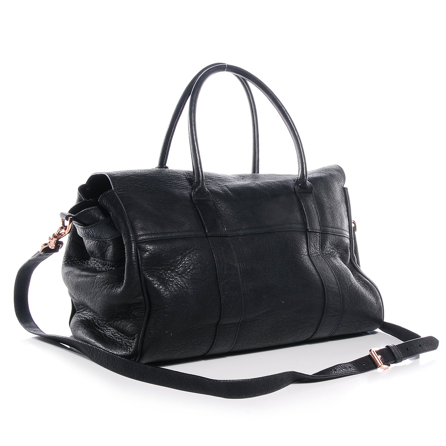 Mulberry Goatskin Heritage Bayswater Satchel Black 3 of 9