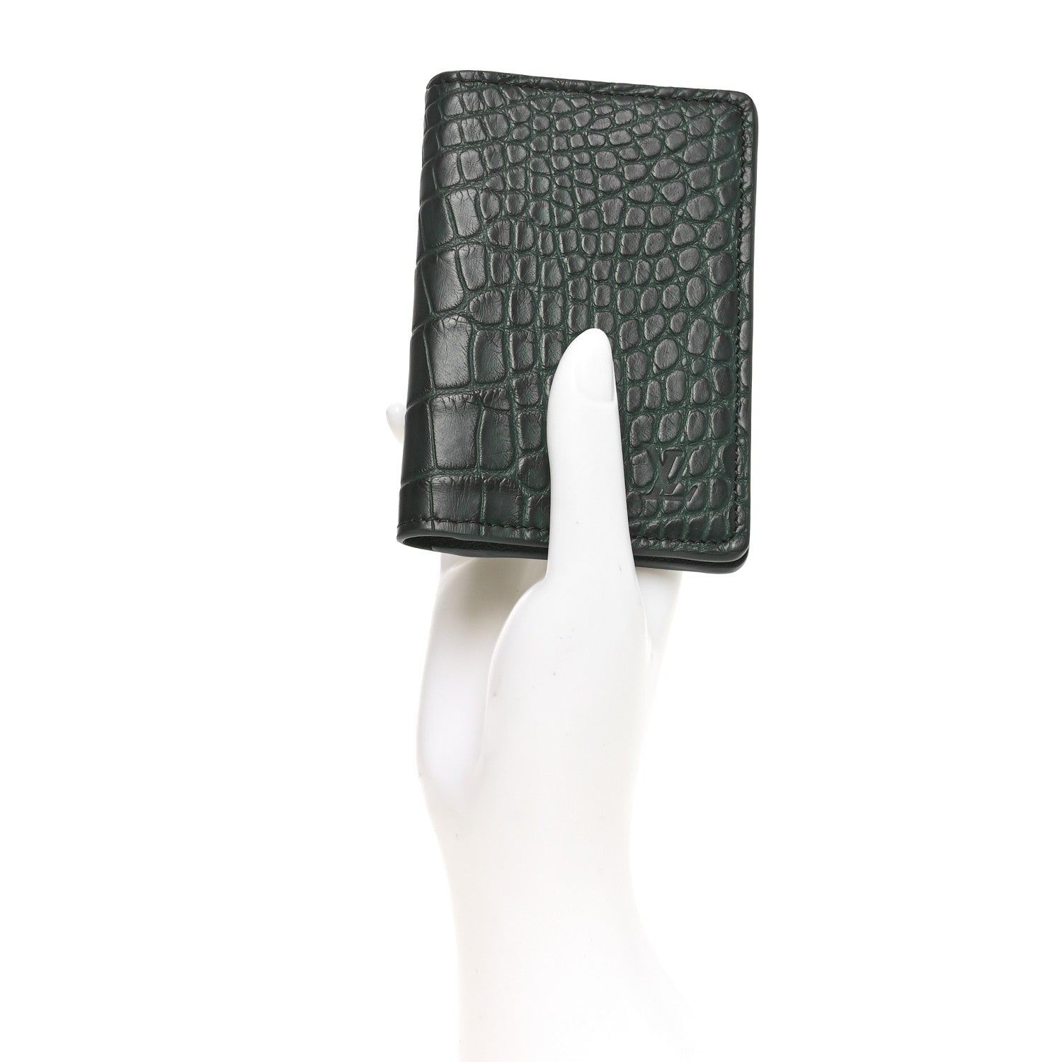 Louis Vuitton Crocodile Pocket Organizer Forest Green 2 of 7