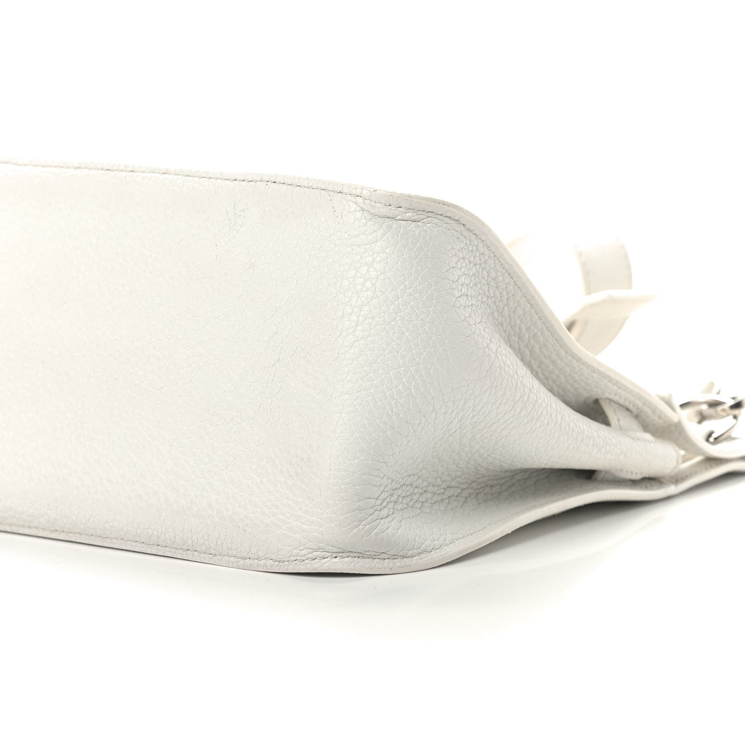 Hermes Taurillon Clemence Jypsiere 28 White 6 of 13