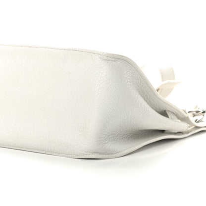 Hermes Taurillon Clemence Jypsiere 28 White 6 of 13
