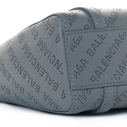 Balenciaga Smooth Calfskin Logo Perforated XXS Everyday Tote Gris Cendre 6 of 7