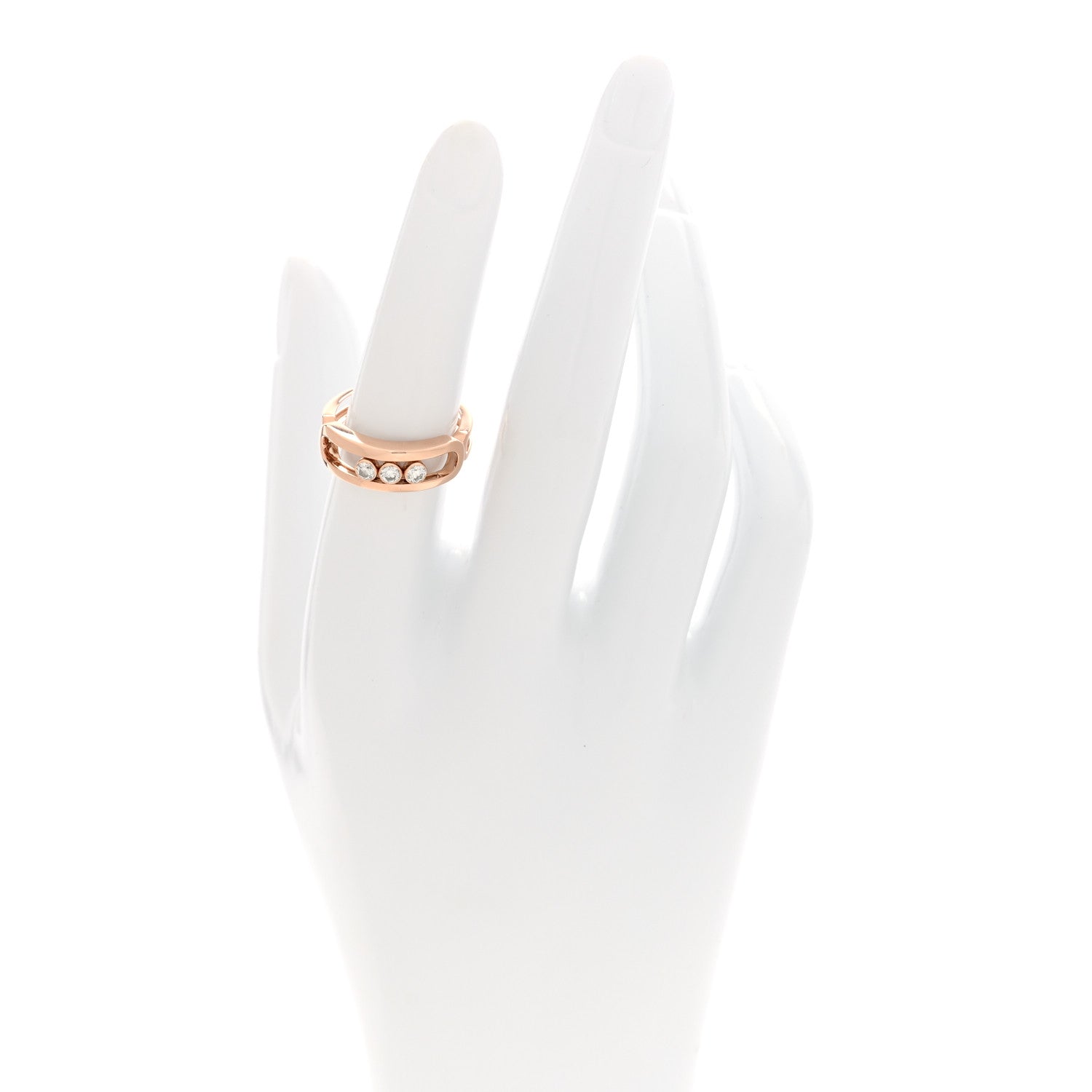 Messika 18K Rose Gold Diamond Move Classique Band Ring 53 6.25 2 of 5