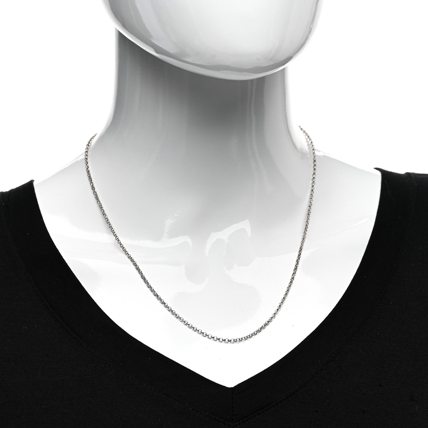 Gucci Sterling Silver Classic Chain Necklace 2 of 4