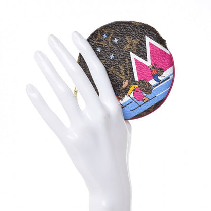 Louis Vuitton Monogram 2018 Christmas Animation Round Coin Purse 2 of 7