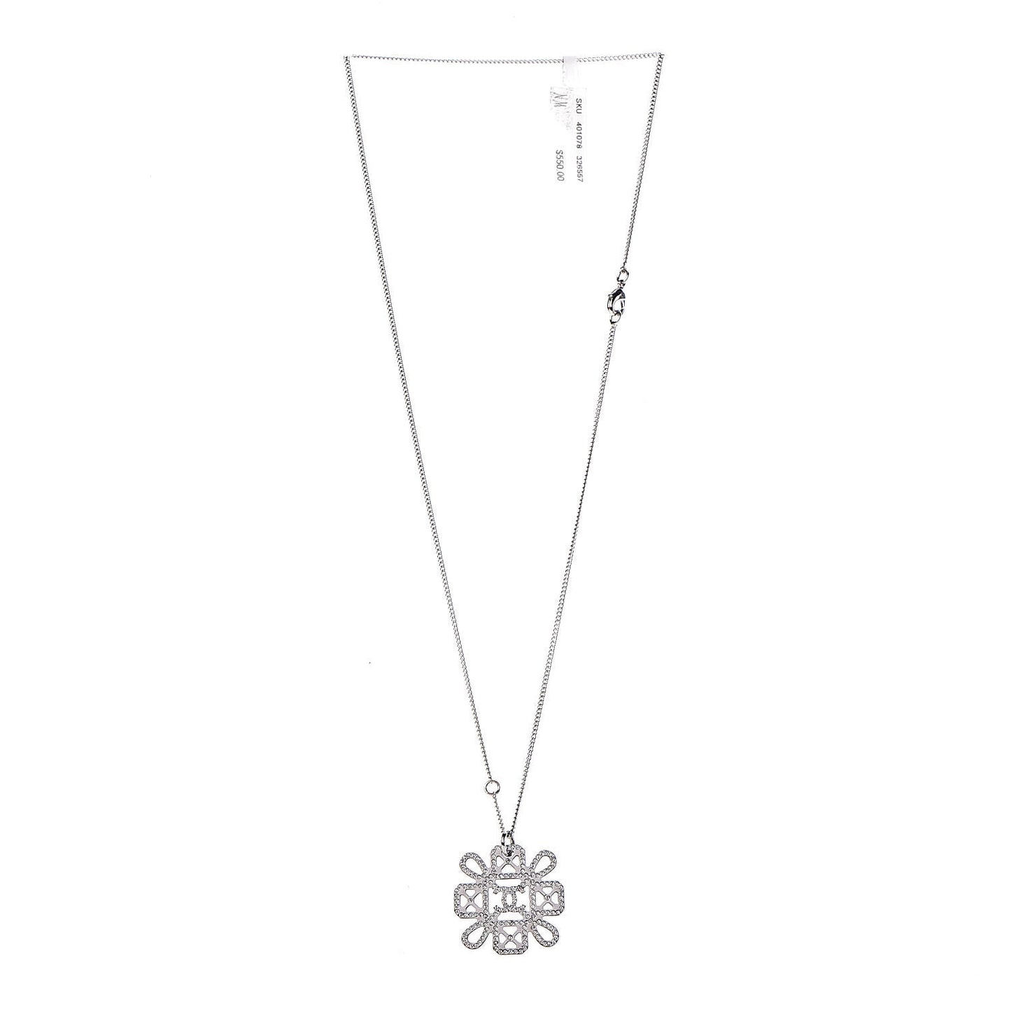 Crystal Strass Necklace Silver