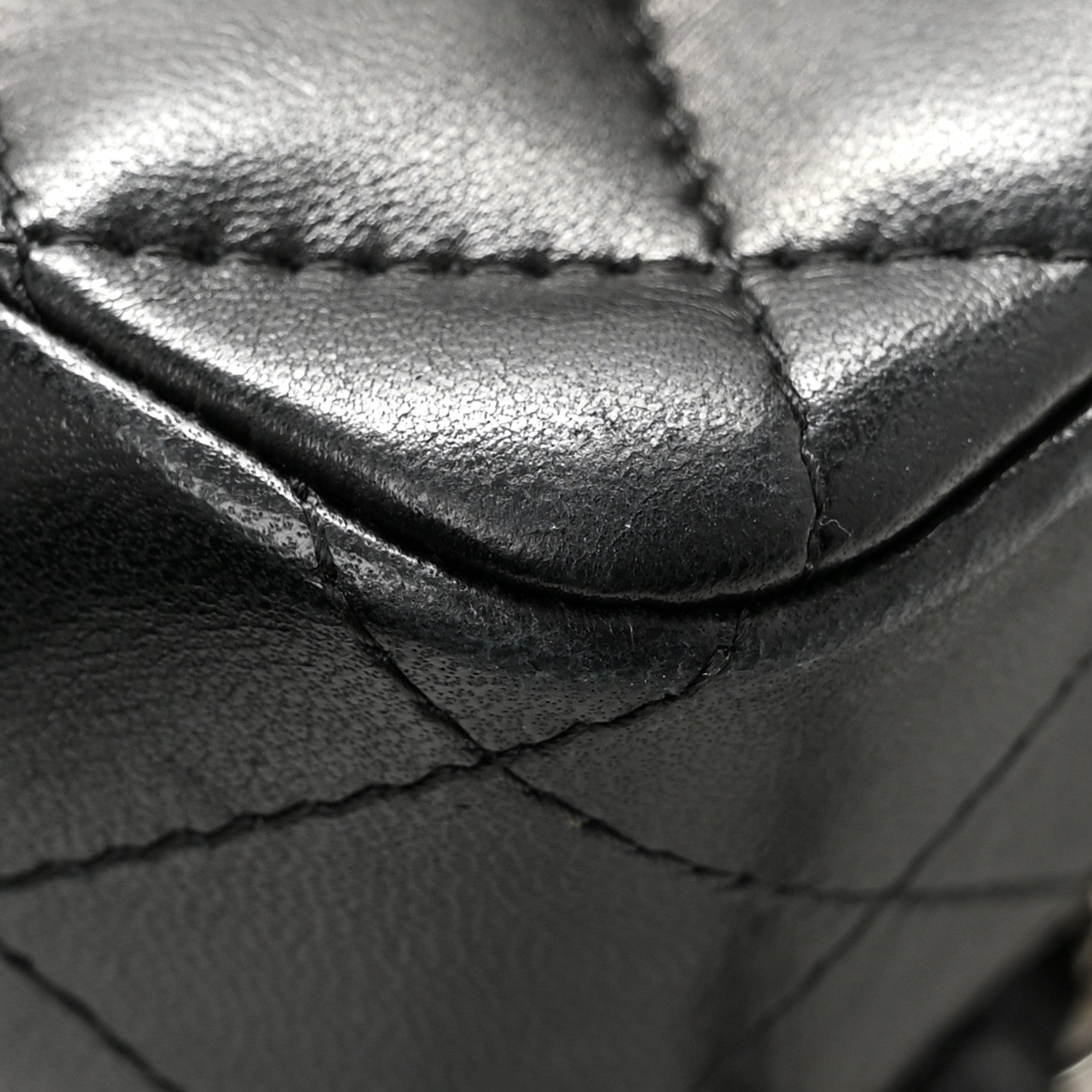 Chanel Lambskin Quilted East West Flap Black 11 of 13