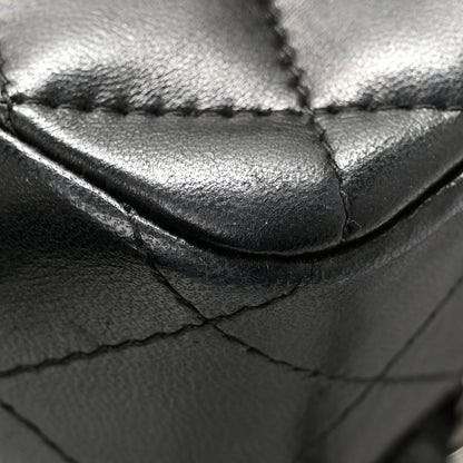 Chanel Lambskin Quilted East West Flap Black 11 of 13
