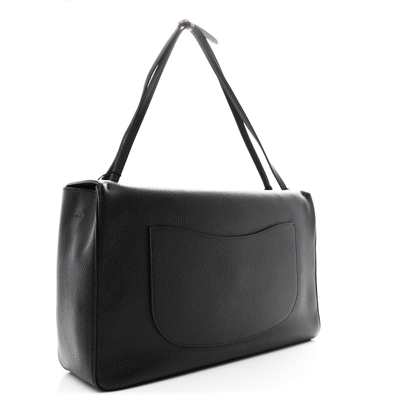 Grained Calfskin Souplissimo Maxi Flap Black