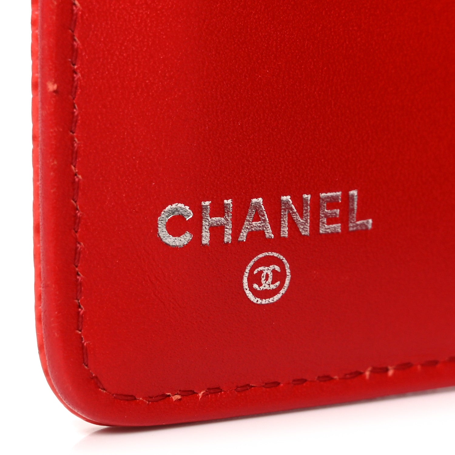 Chanel Caviar Timeless CC Zipped Pocket Wallet Red 6 of 8