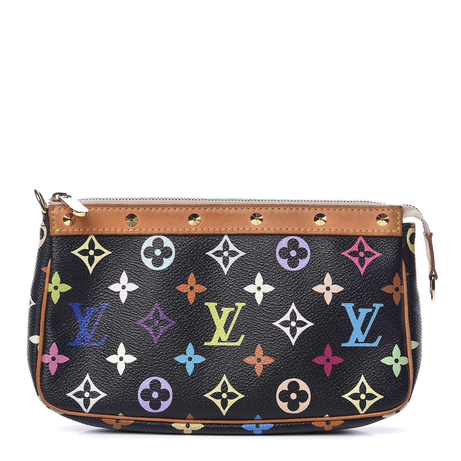 Louis Vuitton Monogram Multicolor Pochette Accessories Black 1 of 10
