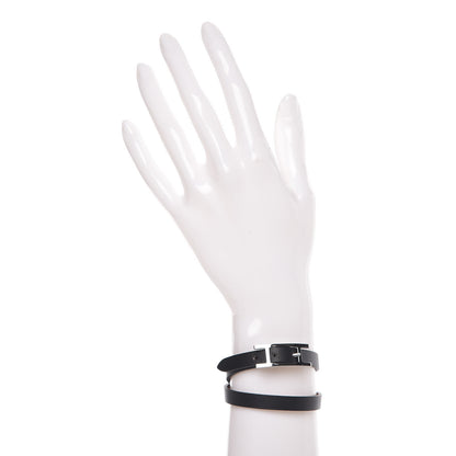 Hermes Chamonix Behapi Double Tour Bracelet XS Black Gold 2 of 7