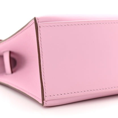 Hermes Swift Kelly Pochette Clutch Mauve Sylvestre 9 of 11