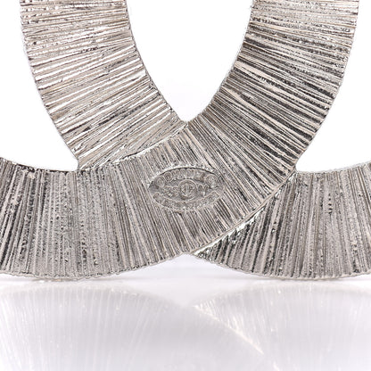 Chanel Baguette Crystal CC Brooch Silver 4 of 5
