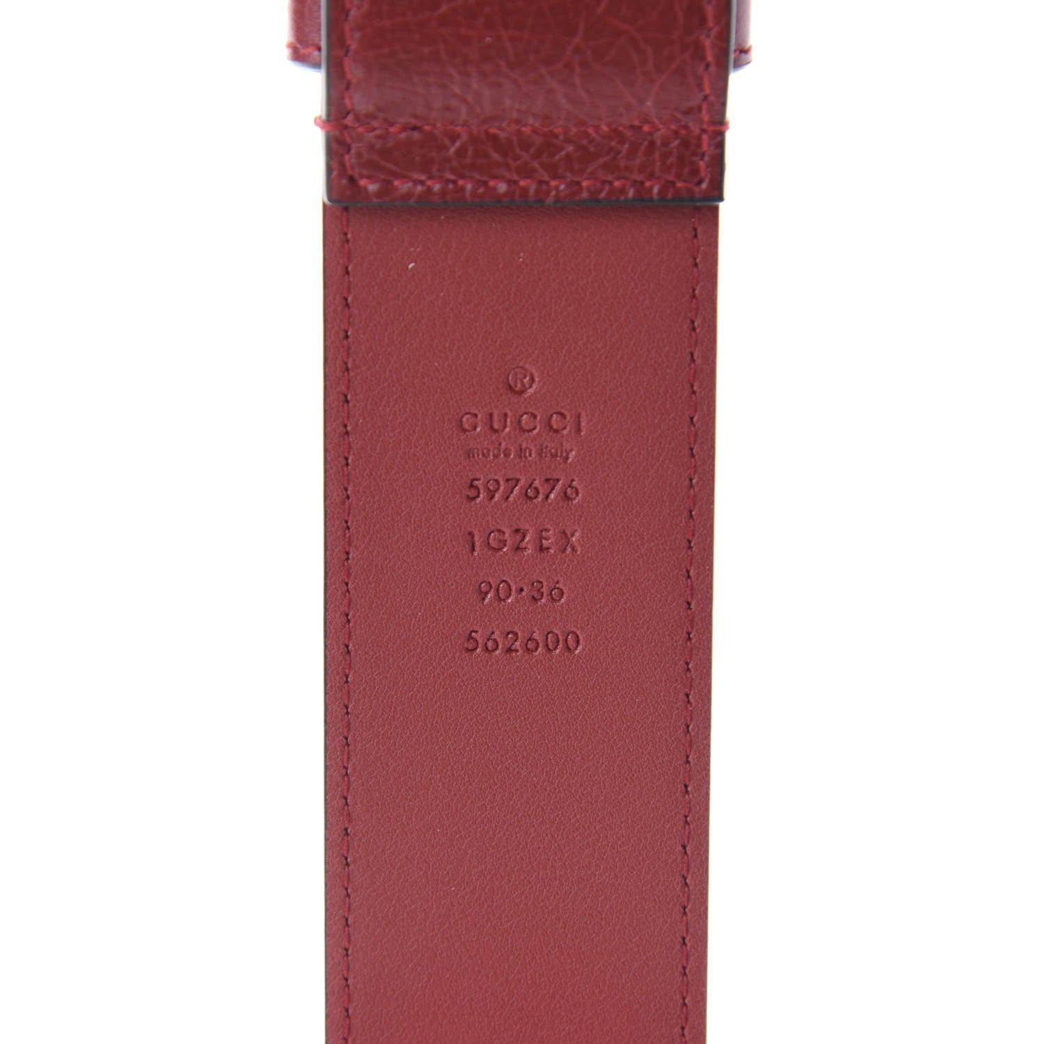 Gucci Cracked Calfskin Morpheus Belt Bag 90 36 Red 10 of 11