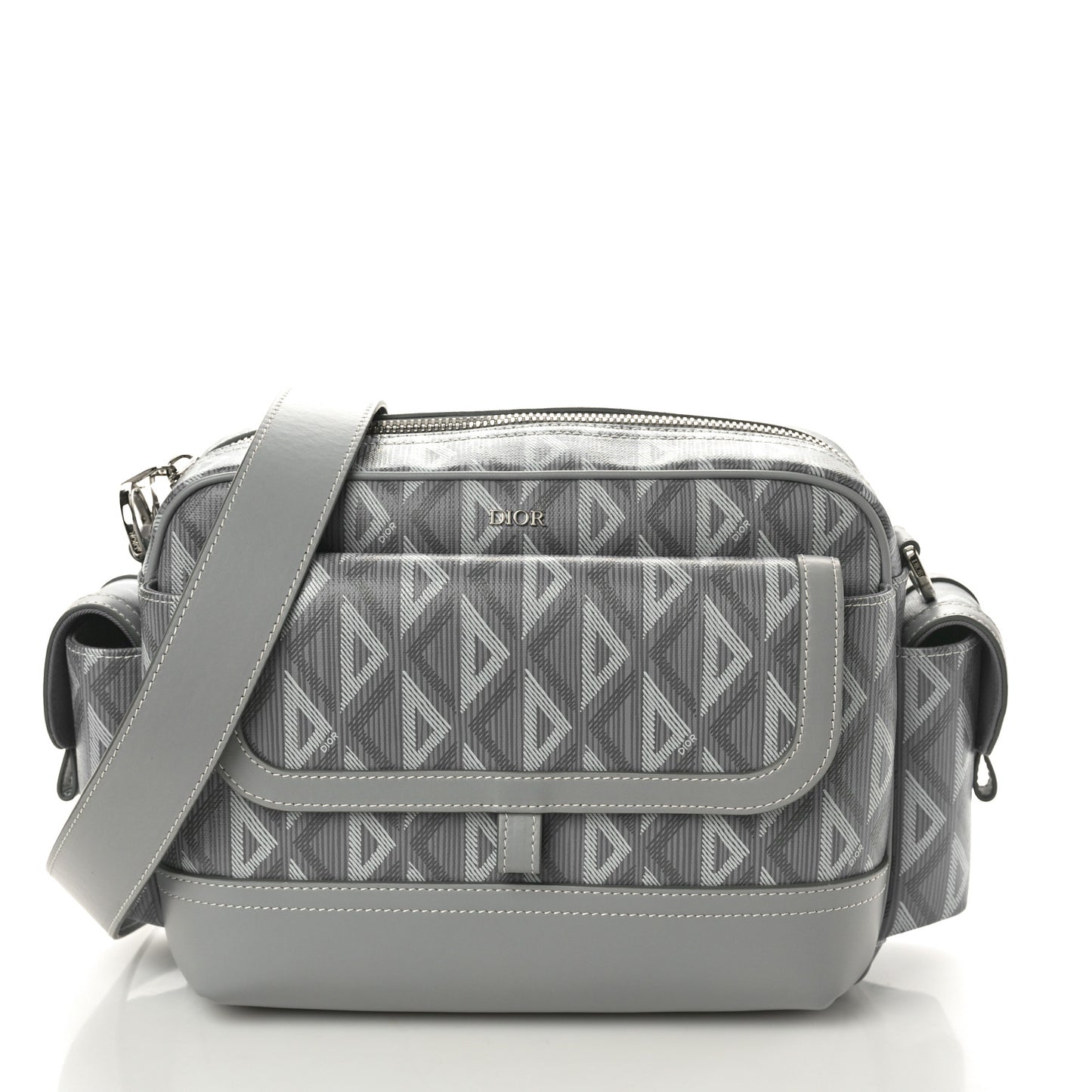 Coated Canvas CD Diamond Hit The Road Messenger Grey