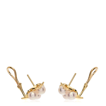 Mikimoto 18K Yellow Gold Akoya Pearl 5.5-6mm Stud Earrings 3 of 5