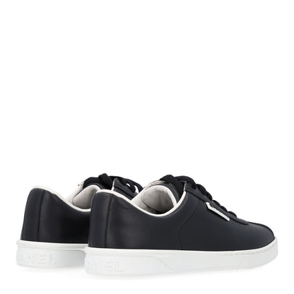 Chanel Calfskin CC Uniform Womens Sneakers 37 Black 5 of 10