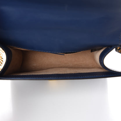 Gucci Calfskin Mini Sylvie Chain Shoulder Bag Blue Agata 7 of 10