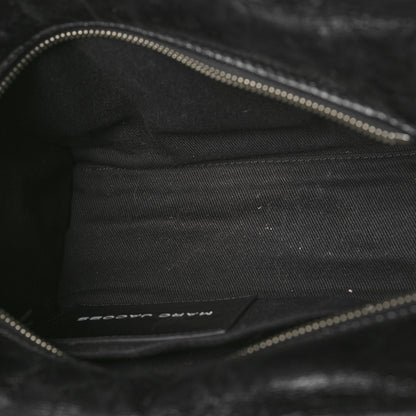 Marc Jacobs Shiny Crinkled Calfskin Small The Tote Bag Black 5 of 10