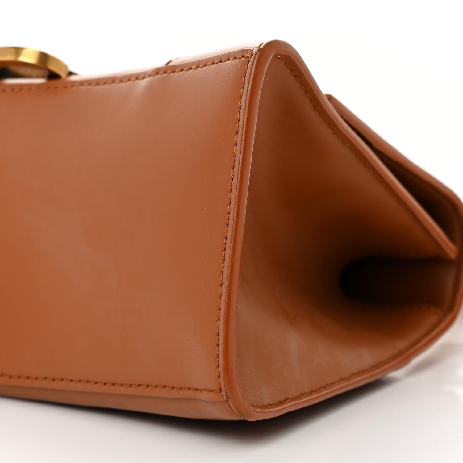 Balenciaga Shiny Box Calfskin Small Hourglass Top Handle Bag Camel 11 of 11