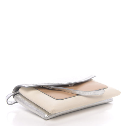 Givenchy Calfskin Duetto Crossbody Bag Silver 4 of 9