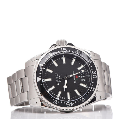 Gucci Stainless Steel 40mm Dive Quartz Watch Black 3 of 8