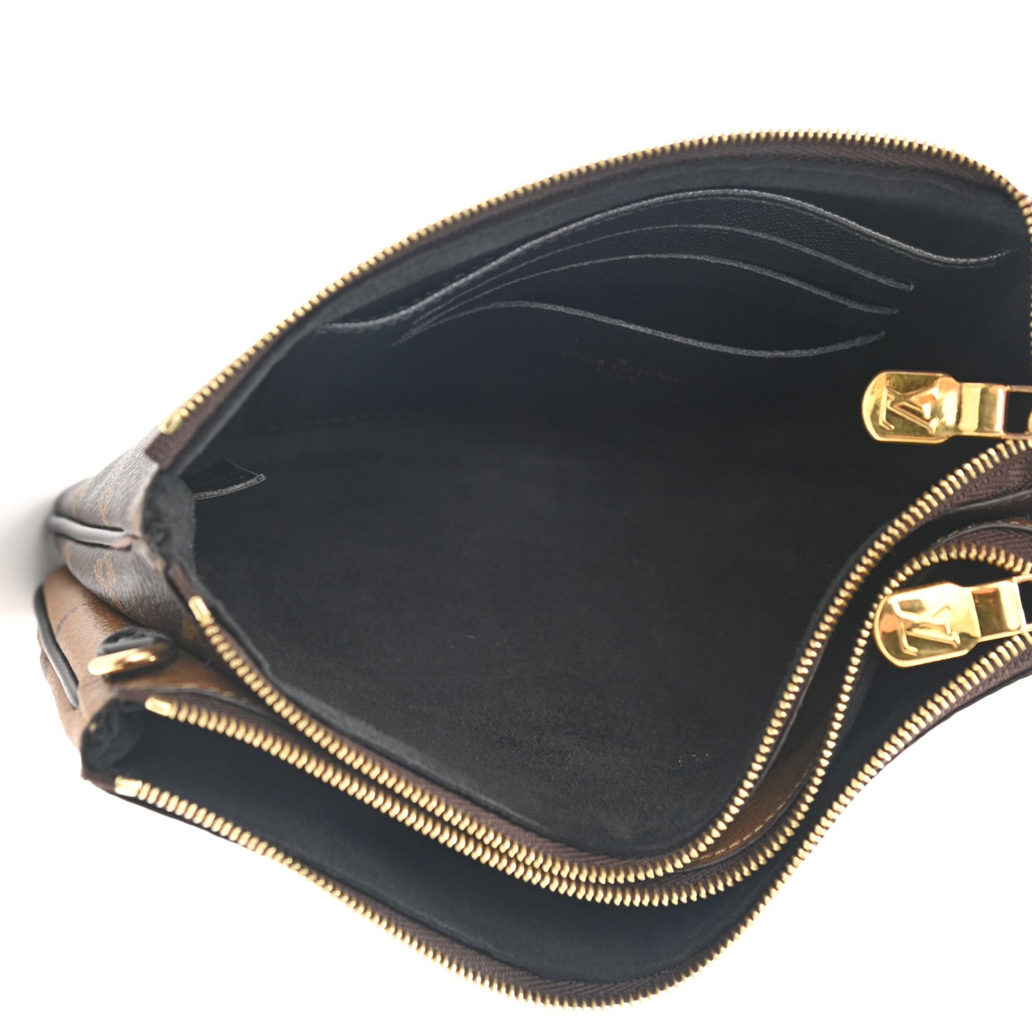 Reverse Monogram Giant Double Zip Pochette